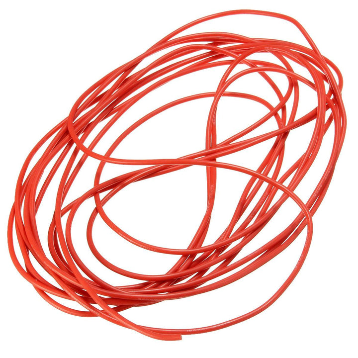 DANIU 5 Meter Red Silicone Wire Cable 10/12/14/16/18/20/22AWG Flexible Cable - MRSLM