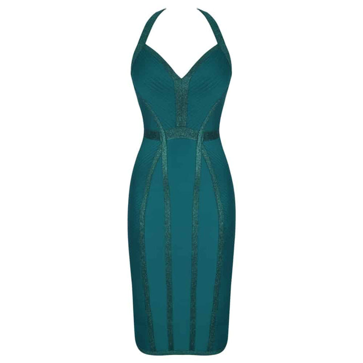 Backless Midi Bodycon Women's Dress