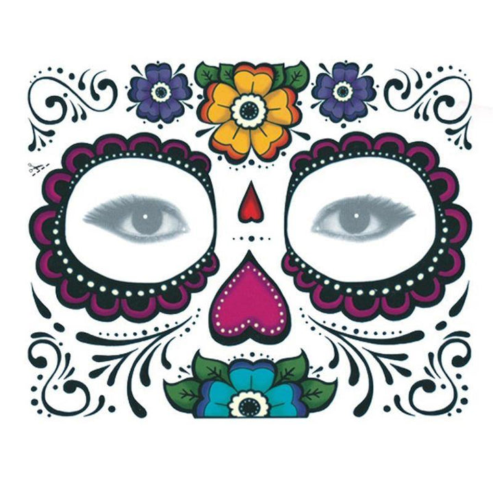 10pcs Disposable Eyeshadow Sticker Magic Eye Face Temporary Tattoo For Halloween Party - MRSLM