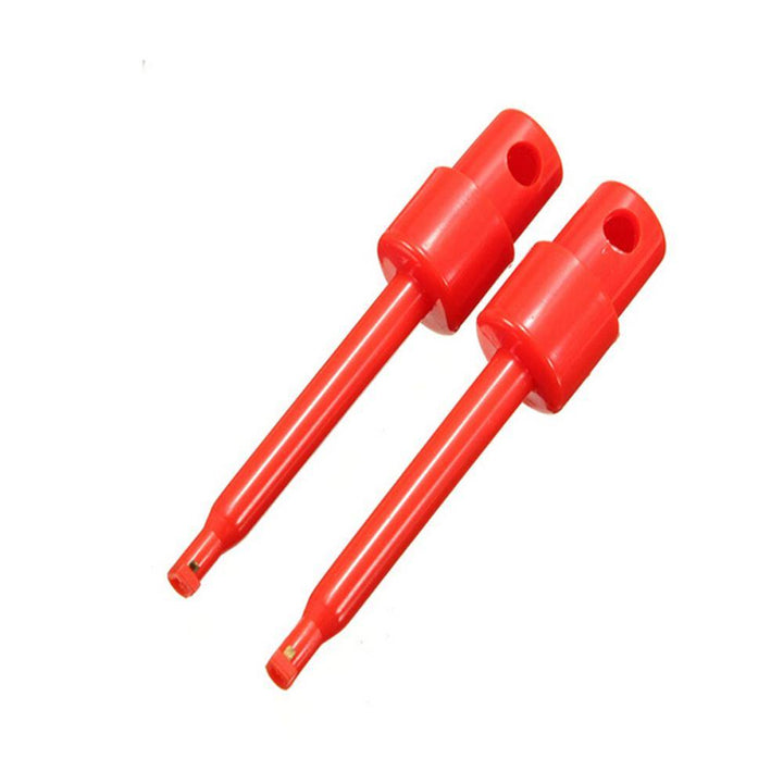 DANIU 30 Pcs Round Large Size Single Hook Clip Test Probe Wire Hook for Electronic Testing - MRSLM