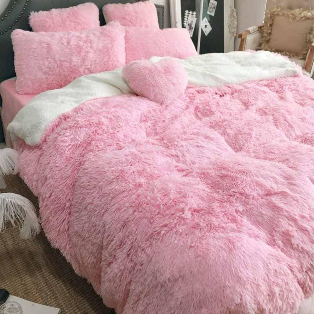 Large Soft Warm Shaggy Double Sized Fluffy Plush Blanket Throw Sofa Blankets Bed Blanket Bedding Accessories - MRSLM