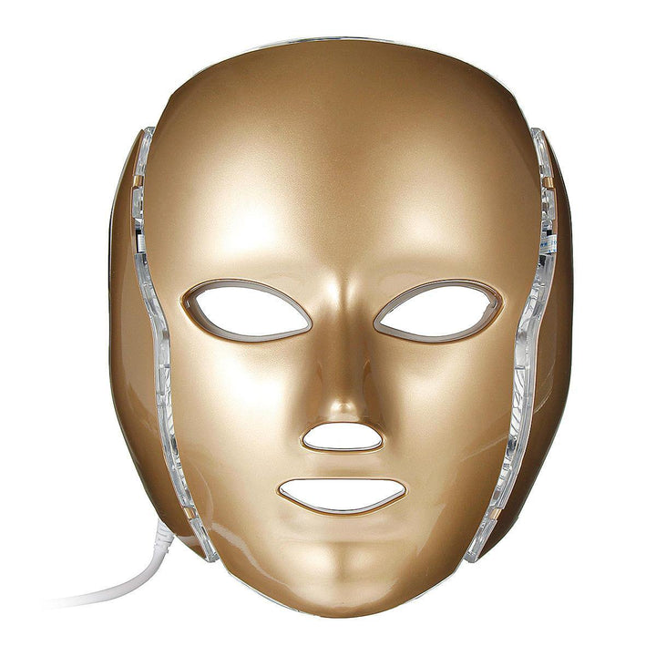 7 Colors LED Light Photon Face Neck Mask Rejuvenation Skin Therapy Skin Wrinkles - MRSLM