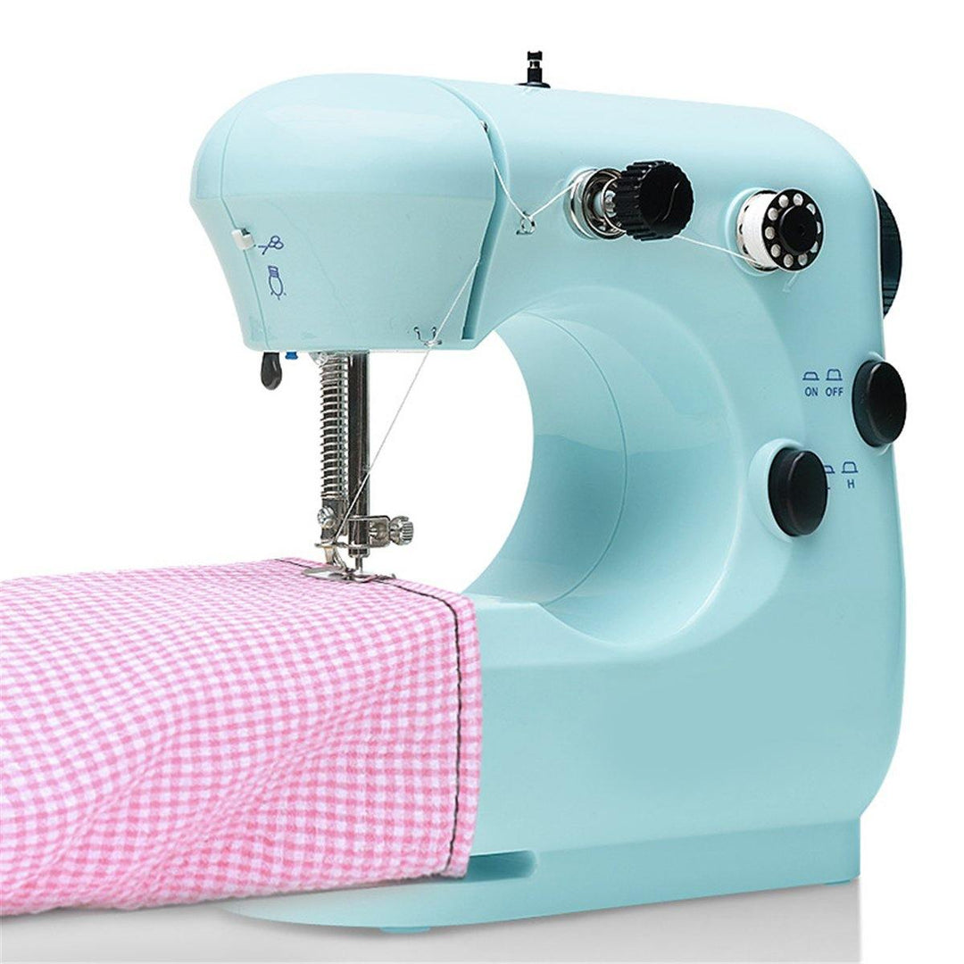 Mini Portable Electric Desktop Sewing Machine 2 Speeds For DIY Stitch Clothes Fabric - MRSLM