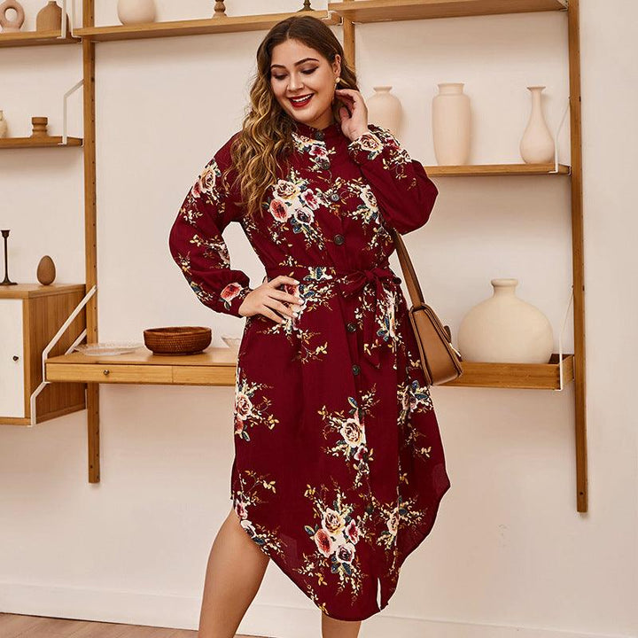 Fashion new autumn flower dress - MRSLM