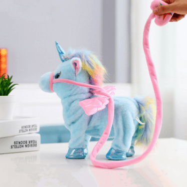 1pc Electric Walking Unicorn Plush Toy soft horse Stuffed Animal Toy Electronic sing Music Unicornio Toy Children Christmas Gift - MRSLM