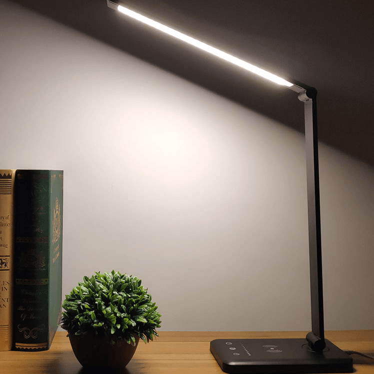 Wireless Charging LED Table Desk Lamp with Auto Timer Function Eye Protect Read Light - MRSLM