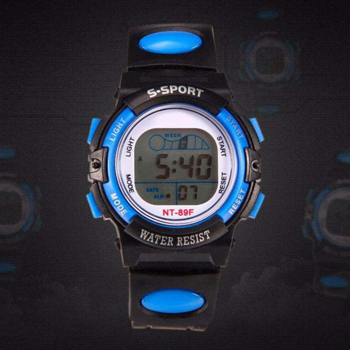 Multi-functional Children Sports Luminous LED Digital Date Alarm Wrist Watch - MRSLM