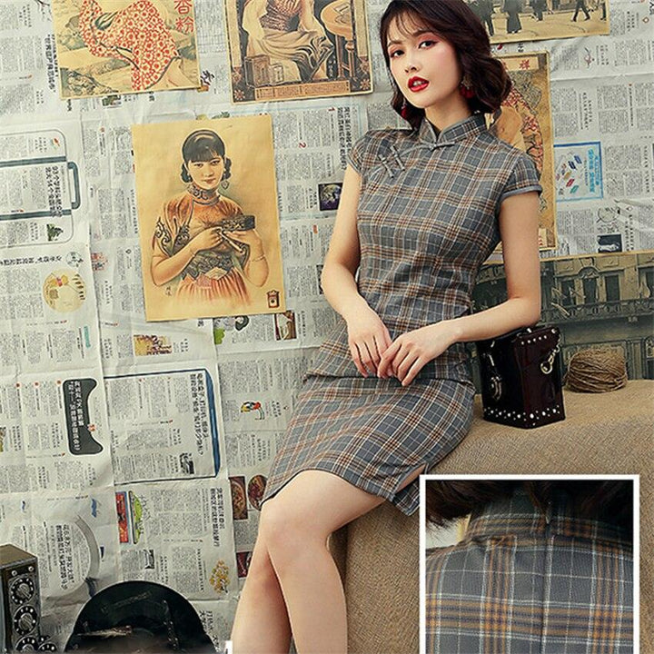 Casual retro Republican style cheongsam dress - MRSLM