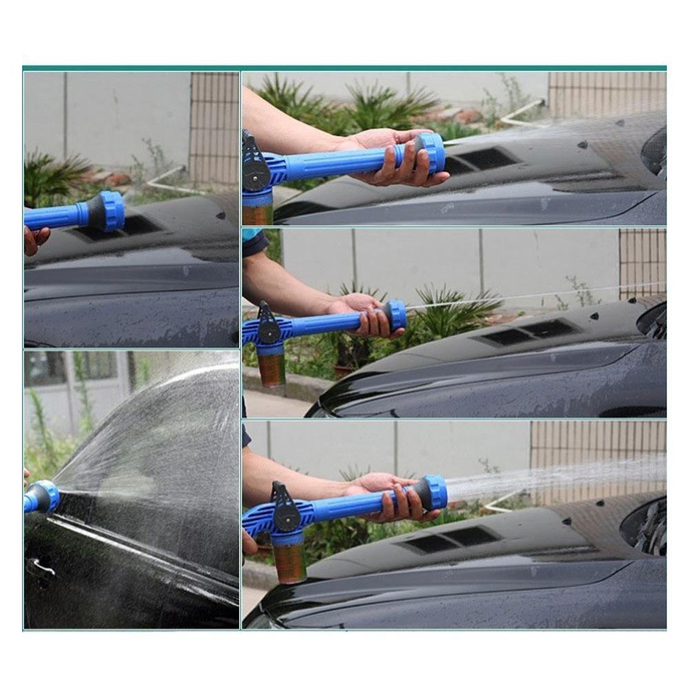 8 in 1 EZ Jet Water Cannon Dispenser Pump Spray Gun Car Washer (Blue) - MRSLM