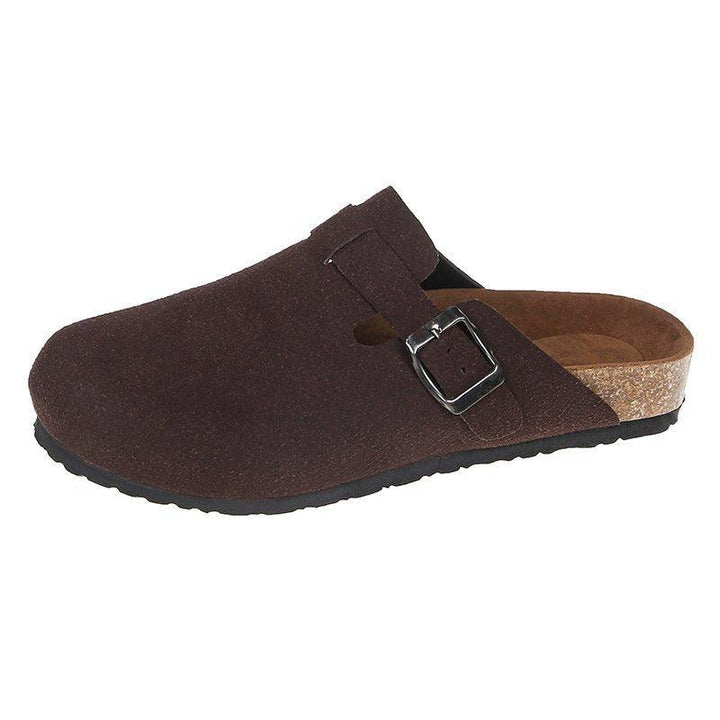 Baotou Slippers Female Couple Cork Drag - MRSLM