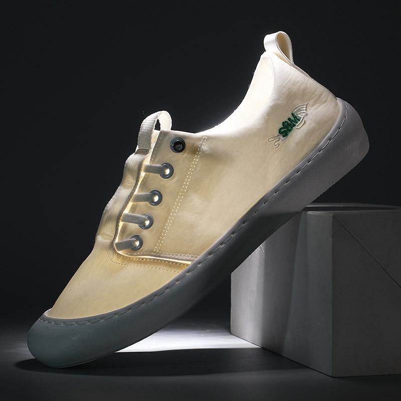 Trendy Men's Casual Deodorant Breathable Sports Ice Silk Cloth Shoes - MRSLM