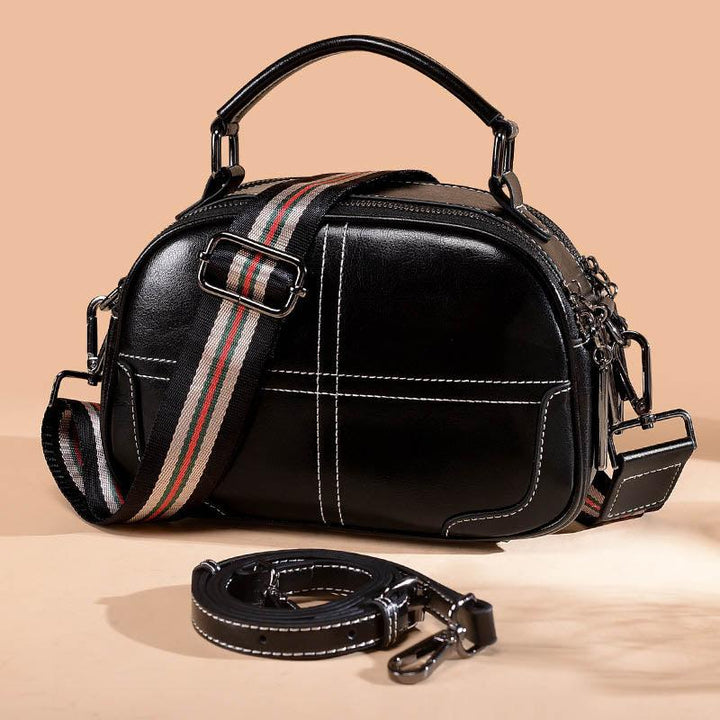 Fashion Simple Portable Leather Handbags - MRSLM