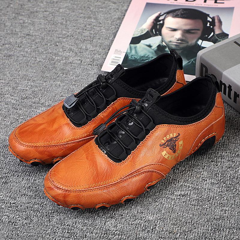 Fashion Men's Retro Casual Leather Shoes - MRSLM