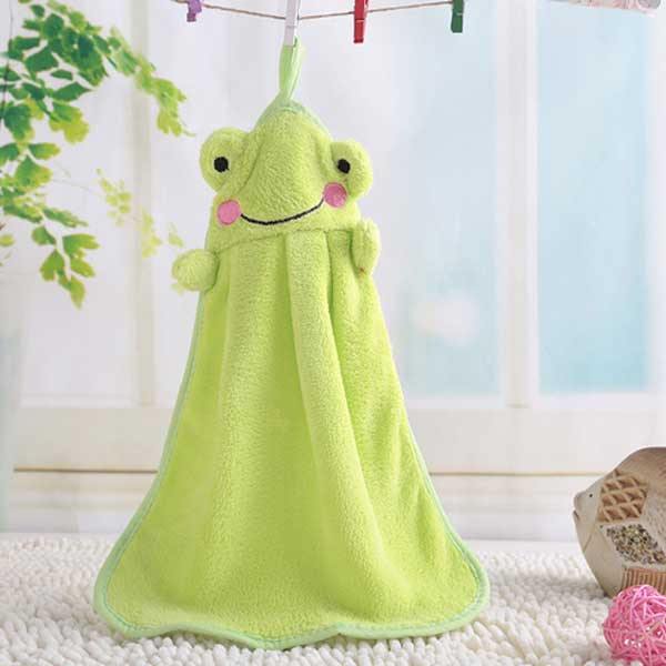 Coral Velvet Bamboo Charcoal Fiber Hand Towel Absorbent Cartoon Hand Towel - MRSLM