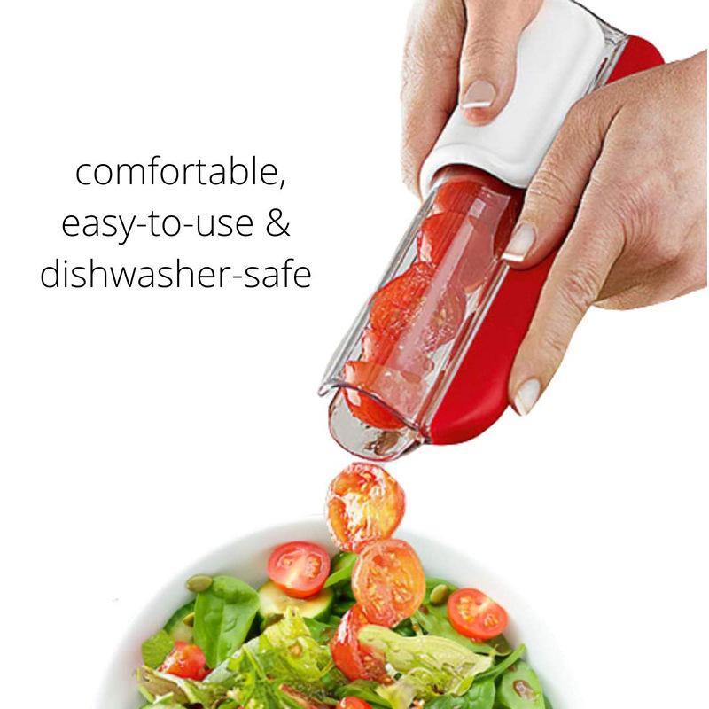 Tomato Chip Slicer Vegetable Fruit Zip Slicer Knife Grape Cutter Chopper Multifunctional Kitchen Tools - MRSLM