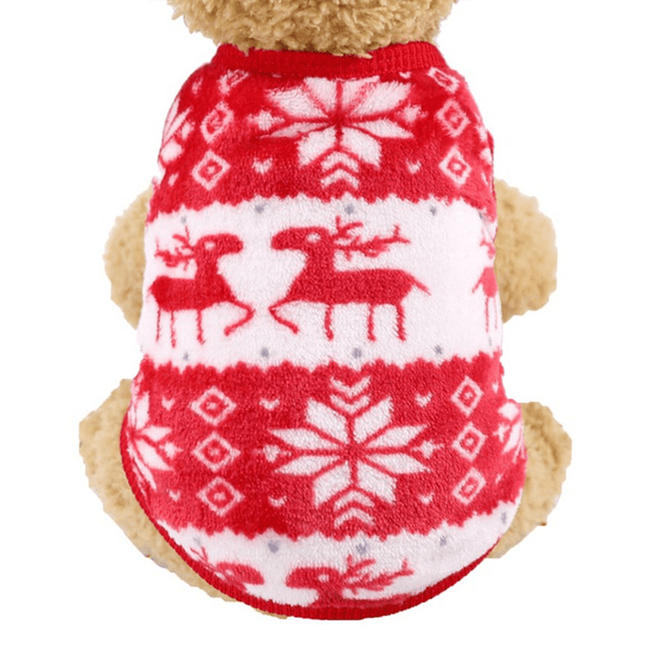 2020 Christmas Pet Clothes for Dogs Cats Costume Santa Claus Puppy Cat Clothes Winter Warm Dog Jacket Coats for Pet Hoodies Clothing - MRSLM