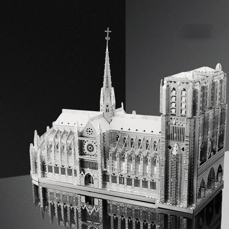 3D Metal Assembly Model Diy Puzzle Notre Dame De Paris - MRSLM