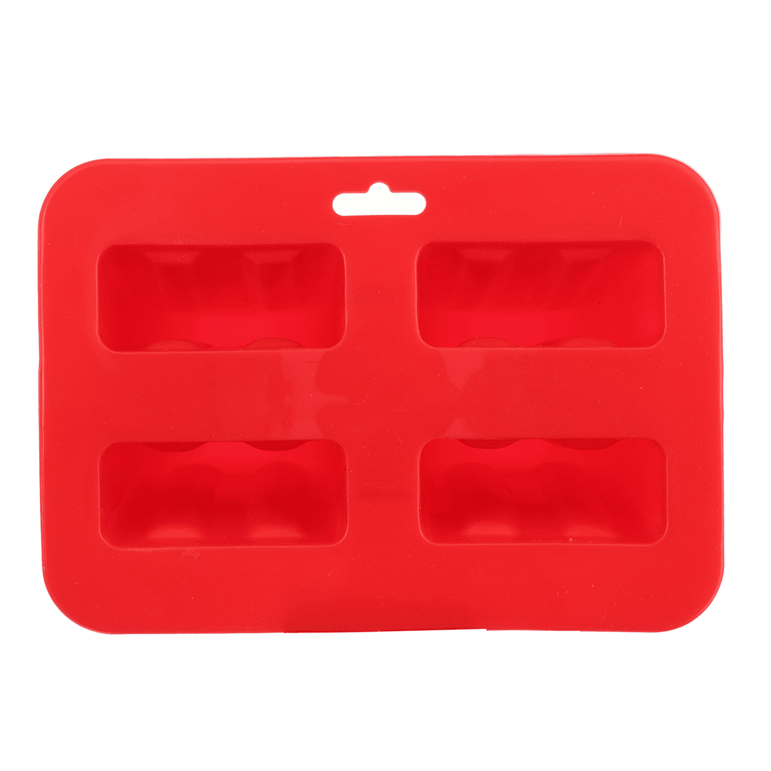 Ice Cream Popsicle Molds Tools Rectangle Shaped Reusable DIY Frozen Ice Cream Baking Mold for Kitchen - MRSLM