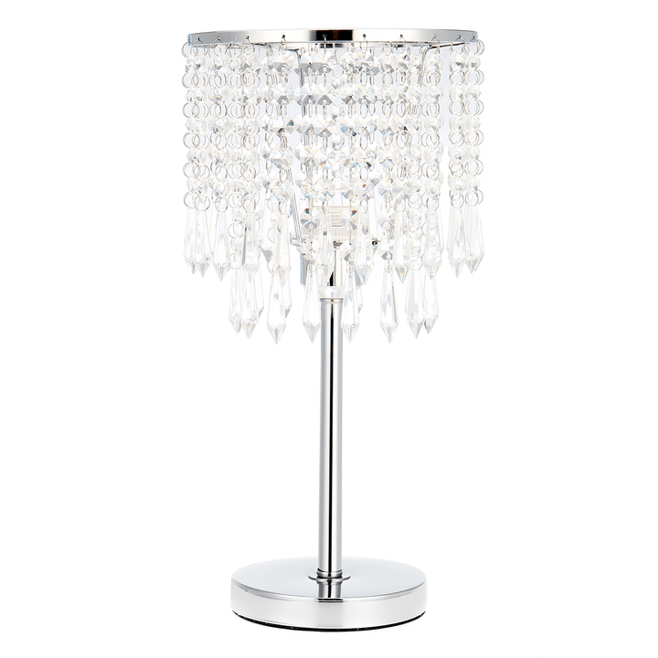 Crystal Table Pendant Lamps Bedroom Modern Wedding Decoration Dimmable Desk Lamp for Bedside Living Room Lighting - MRSLM