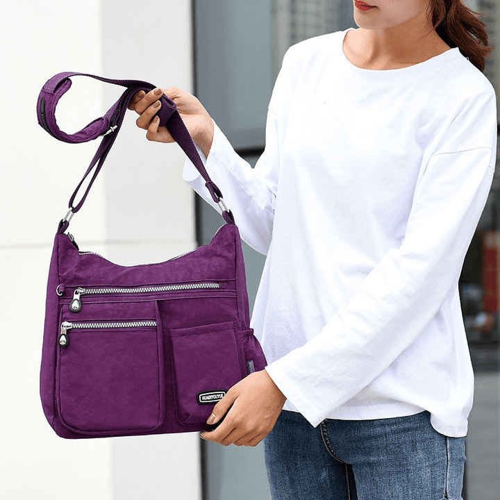 Women Waterproof Large Capacity Multi-Layer Multifunctional Crossbody Bag Shoulder Bag - MRSLM