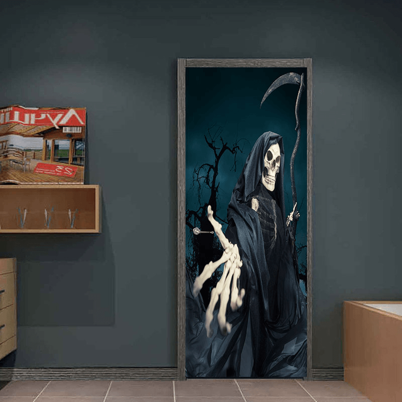 Miico MT003 Halloween Sticker Door Stickers Horror Wall Sticker Removable Stickers - MRSLM