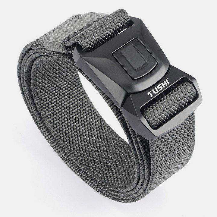 Men Nylon Quick Release Insert-Buckle 125Cm Breathable Quick-Drying Outdoor Safety Belt Training Tactics Belt - MRSLM