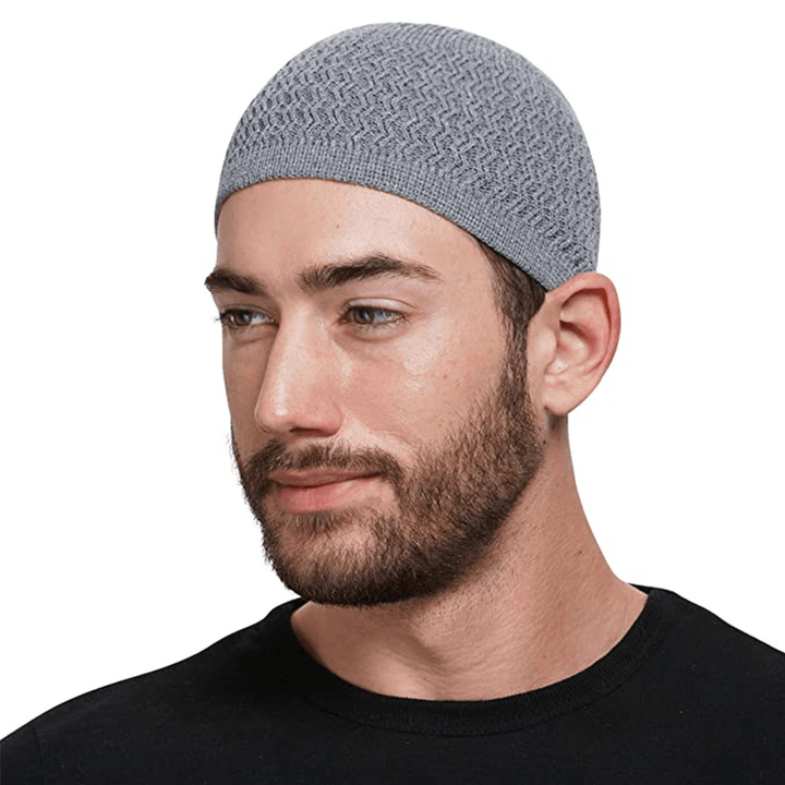 Autumn and Winter Hedging Knitted Wave Jacquard Neutral Dome Warm Woolen Toe Cap - MRSLM