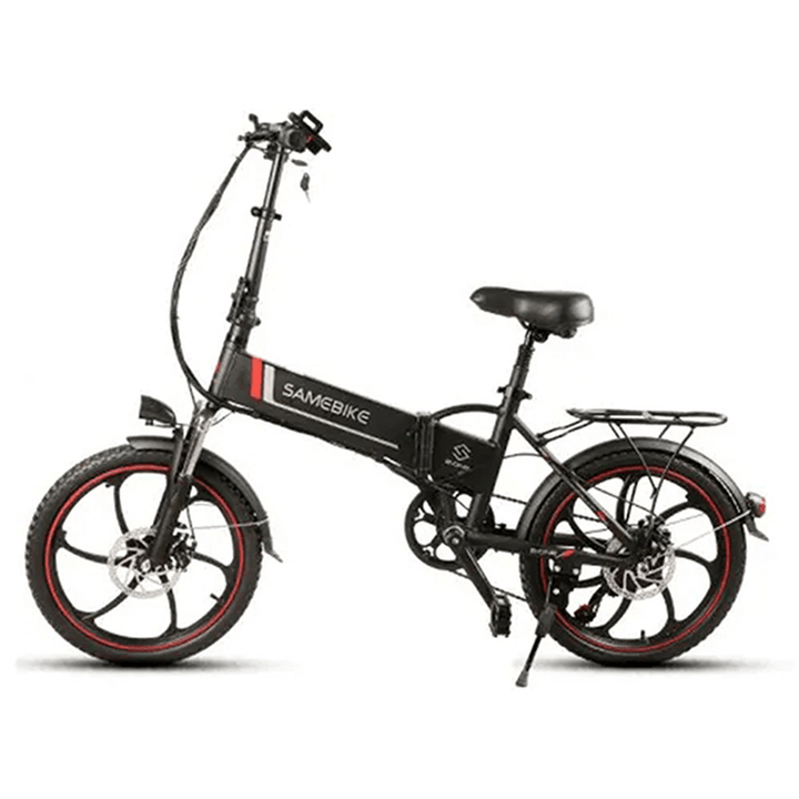 Samebike XW-20LY 10AH 48V 350W 20 Inch Smart Folding Electric Bicycle 35Km/H Max. Speed 70Km Mileage Max Load 120Kg E-Bike - MRSLM