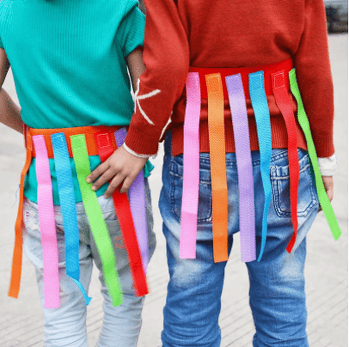 Catch the Tail Vest Pull the Tail Kindergarten Toys Children Sticky Jerseys Sense Integration Training Equipment Outdoor Sports Games - MRSLM