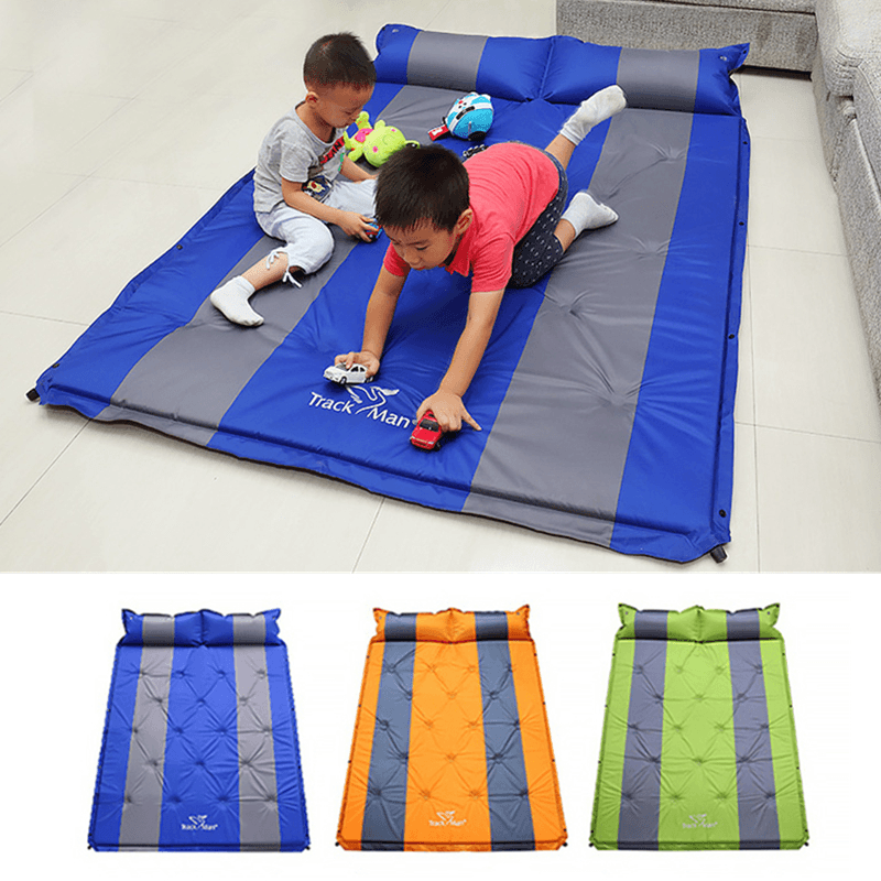 Trackman TM2220 Outdoor 2 Person Camping Mat PVC Automatic Inflatable Air Mattresses 188X132X3Cm - MRSLM