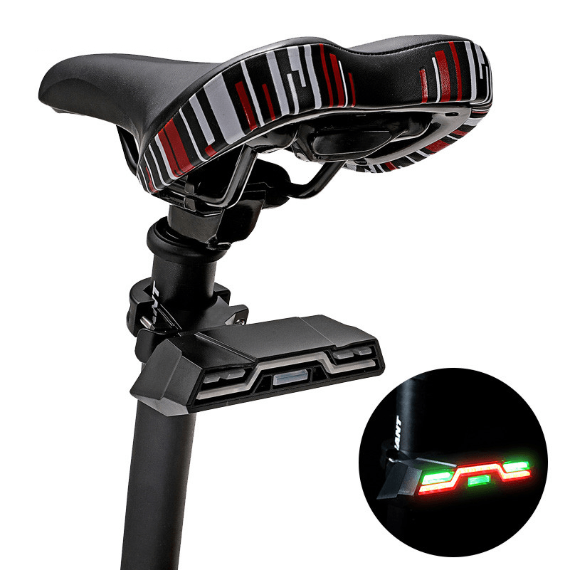 BIKIGHT 42 LED Bike Tail Light with Turn Signals Waterproof 7 Modes USB Rechargeable Ultra Bright Safety Warning Bike Brake Rear Light with Wireless Remote - MRSLM