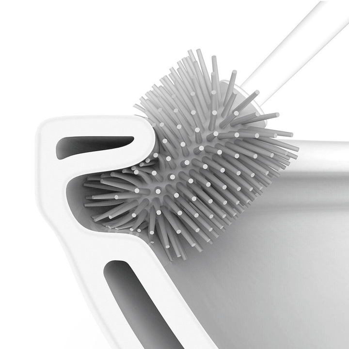 Xiaomi YB-05 Upright Storage Toilet Brush Cleaning Brush High TPR Soft Rubber PP Plastic Brush for Bathroom Toilet Floor from Xiaomi Youpin - MRSLM