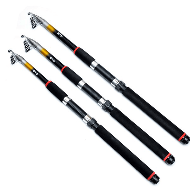 LEO 2.1M/2.4M/2.7M Fluorescencecast Highlights Telescopic Sea Fishing Rod Fishing Gear - MRSLM