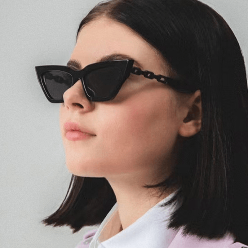 Chain Leg Cat Eye Sunglasses for Women - MRSLM