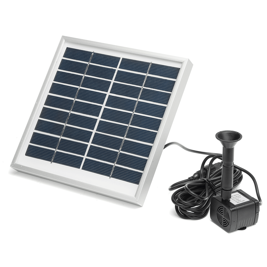 3W Solar Panel Powered Submersible Fountain Pump Water Pond Kit Garden Fish Tank - MRSLM