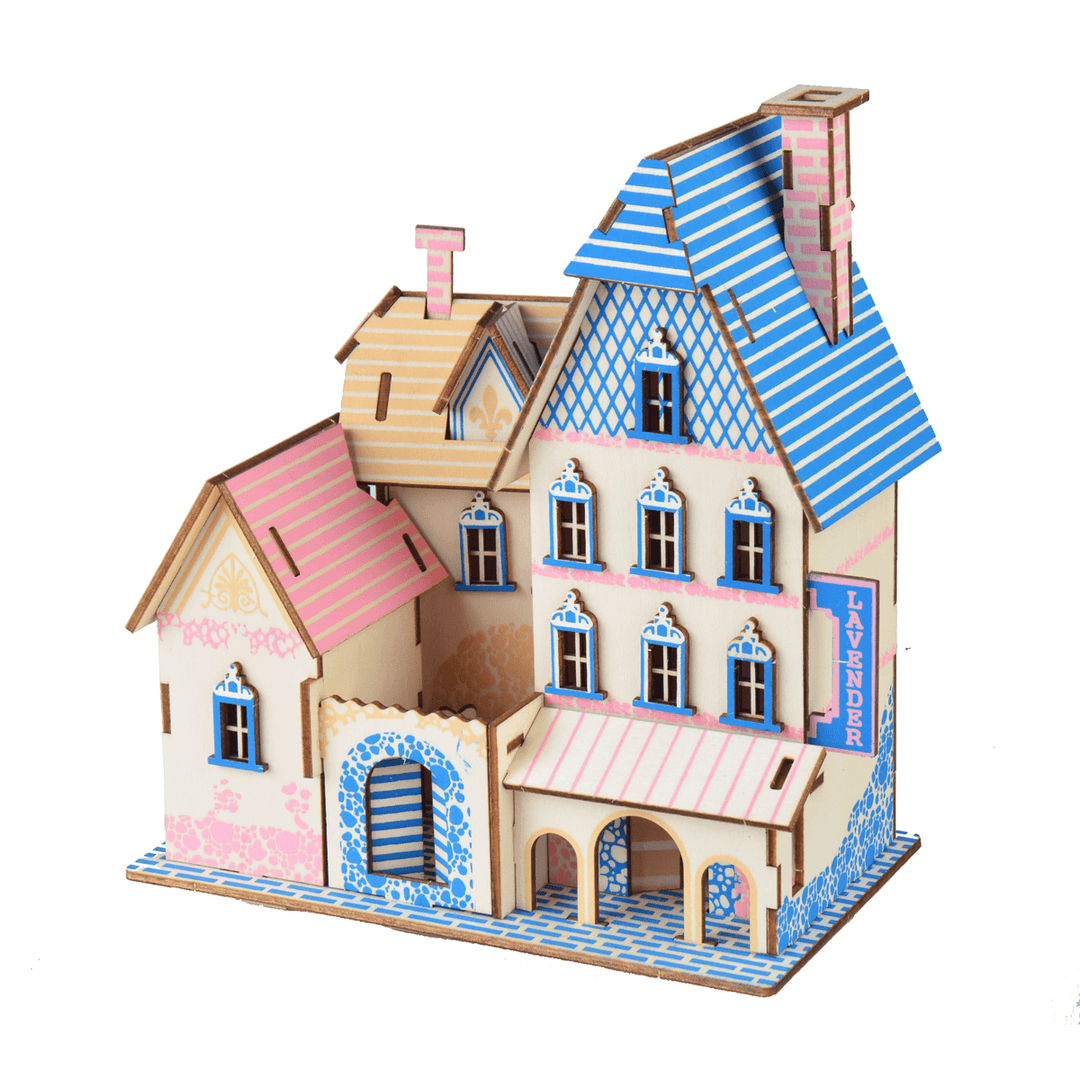 3D Woodcraft Assembly Doll House Kit Decoration Toy Model for Kids Gift - MRSLM