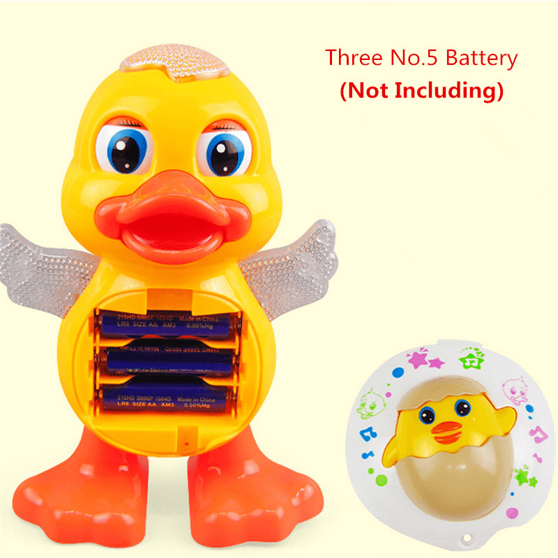 Cute Dancing Duck Educational Toy Musical Lighting Doll Interactive Kids Gift - MRSLM