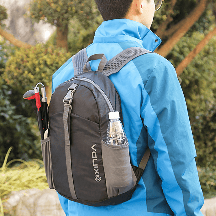 XINDA 18L Folding Backpack Leisure School Student Bag Waterproof Hiking Travel Mountain Camping Storage Bag - MRSLM