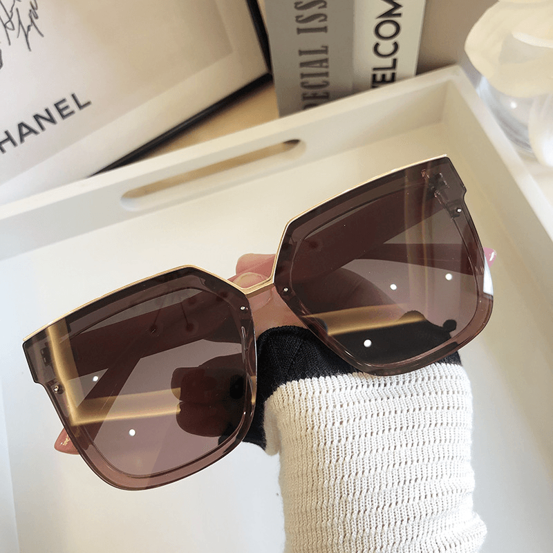 European and American Large Square Flat Sunglasses - MRSLM