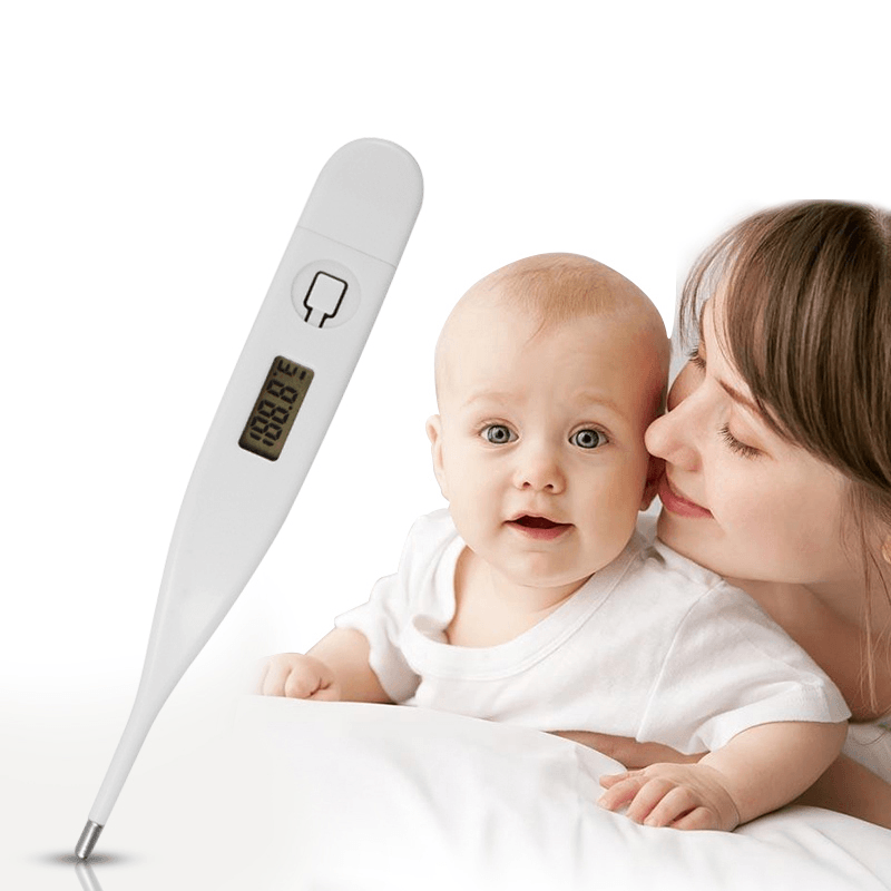 Digital LCD Electronic Thermometer °C / °F Baby Boy Girl Body Temperature Checking Safe Oral Digital Thermometers Kids Health Care Tool - MRSLM