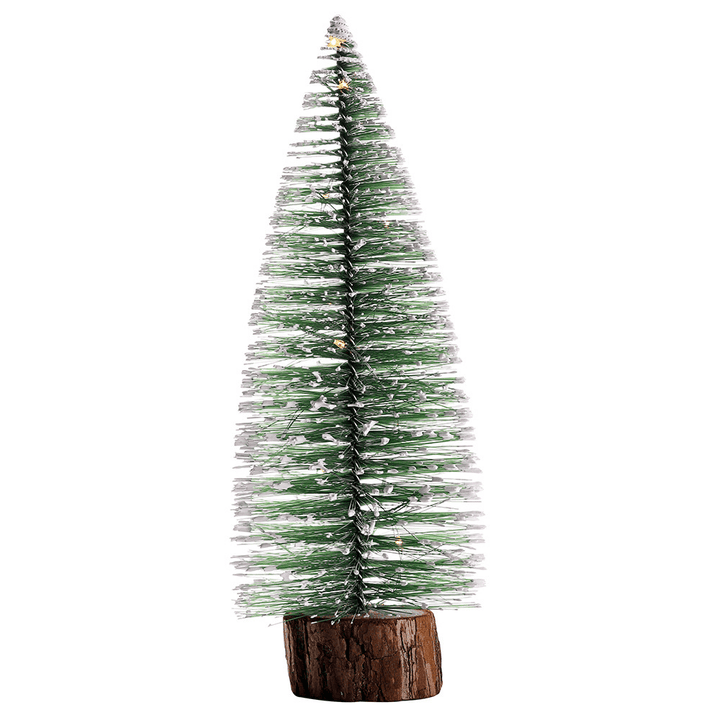 Christmas Tree Ornament Pine Needle Tree with Lights Party Table Desktop Christmas Decorations for Home Gift Christmas Present - MRSLM