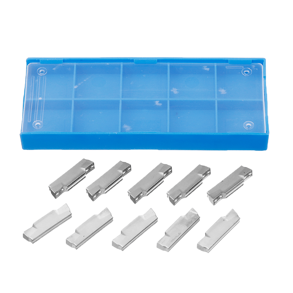 Machifit MGMN150/200/300/400 10Pcs Carbide Insert Aluminum Cutter for MGEHR Turning Tool Holder - MRSLM