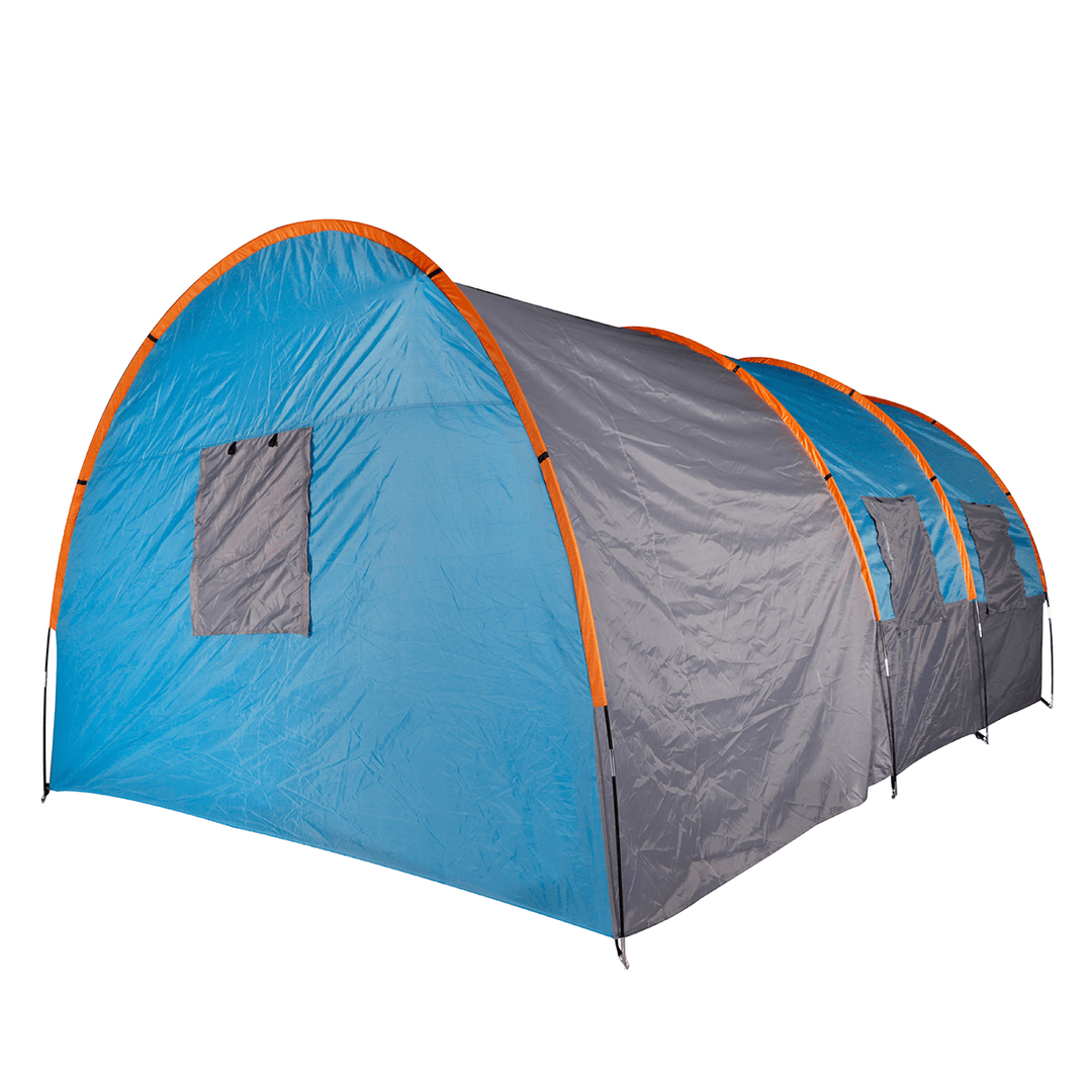 8-10 Person Family Camping Tent Waterproof Tunnel Double Shelter Anti-Uv Sunshade Canopy Outdoor Hiking - MRSLM