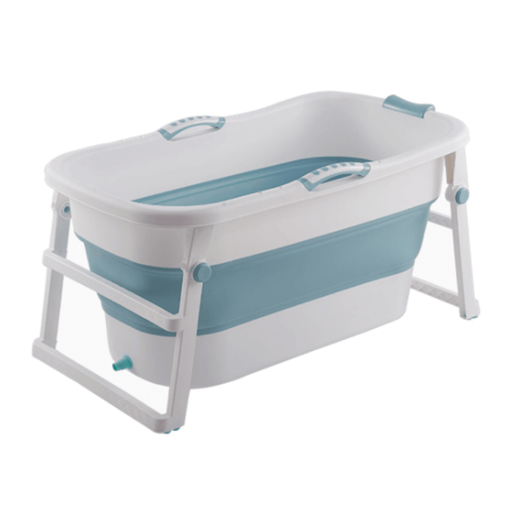 107X59X53Cm Folding Bathtub Portable Bathroom Large Capacity Soaking PVC Tub SPA Tub - MRSLM