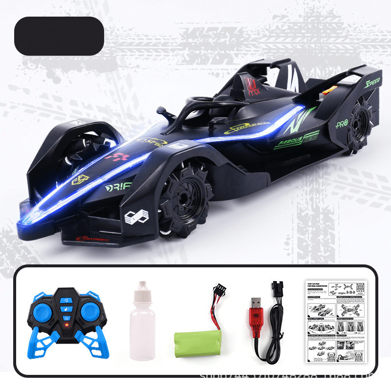 Wireless Remote Control Charging Spray Light Racing Toy - MRSLM