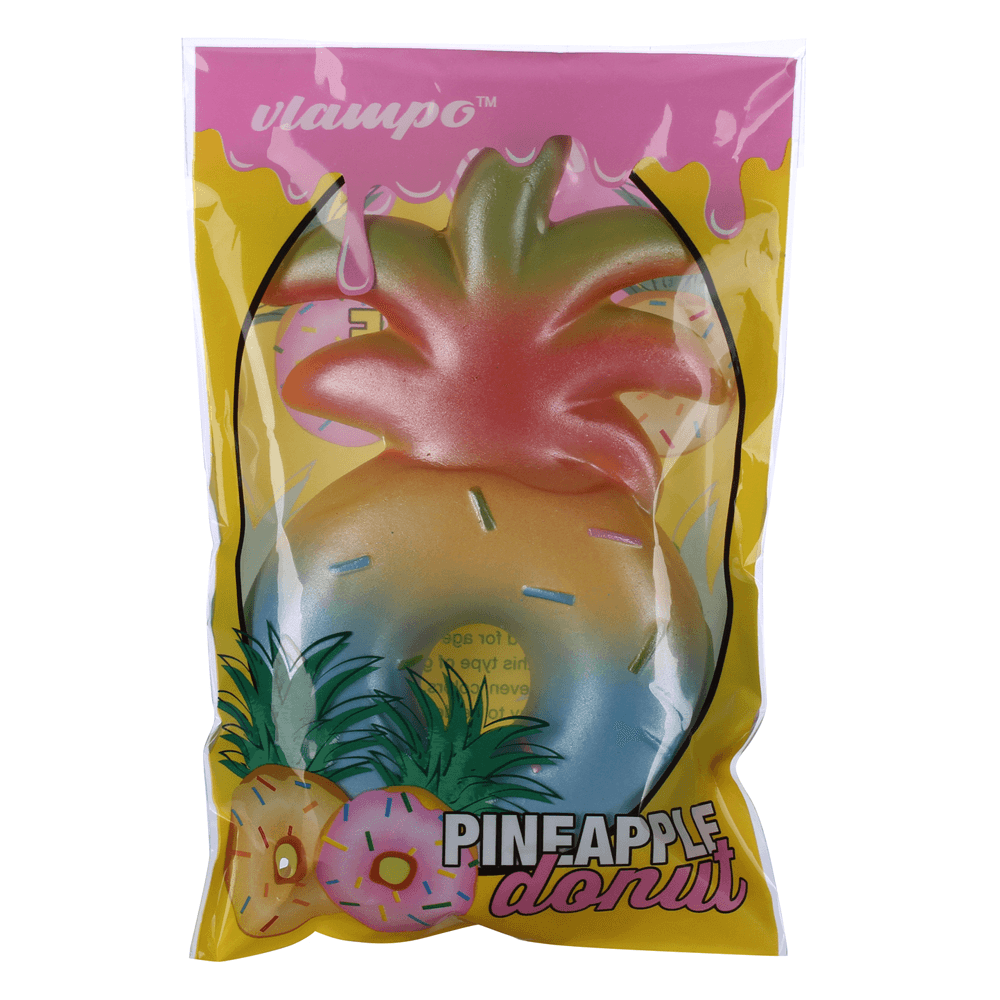 Vlampo Squishy Jumbo Pineapple Donut Licensed Slow Rising Original Packaging Fruit Collection Gift Decor Toy - MRSLM