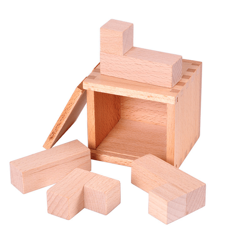 Wooden Educational Toy Kongming Lock Obliquely Placed Building Blocks - MRSLM