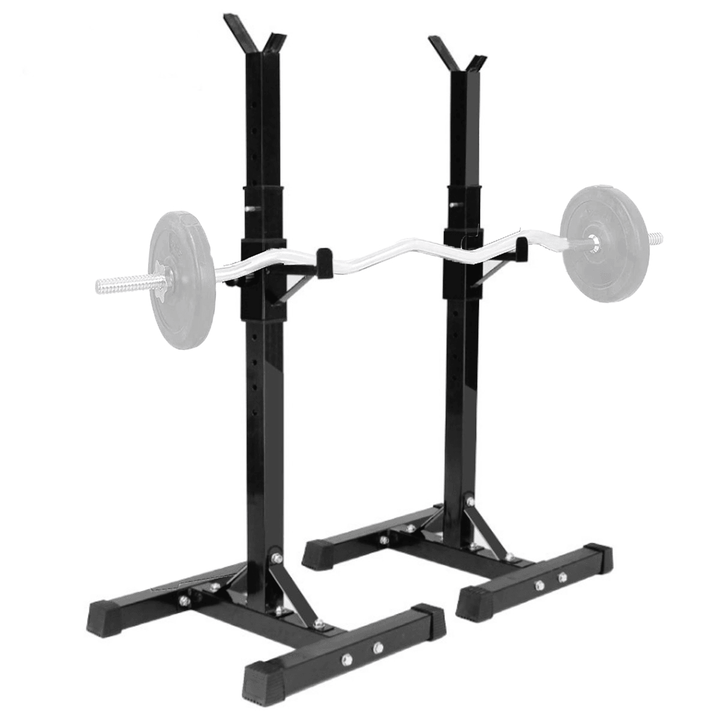 500KG Max Load Adjustable Barbell Stand Multifunction Squat Rack Home Gym Weight Lifting Press - MRSLM