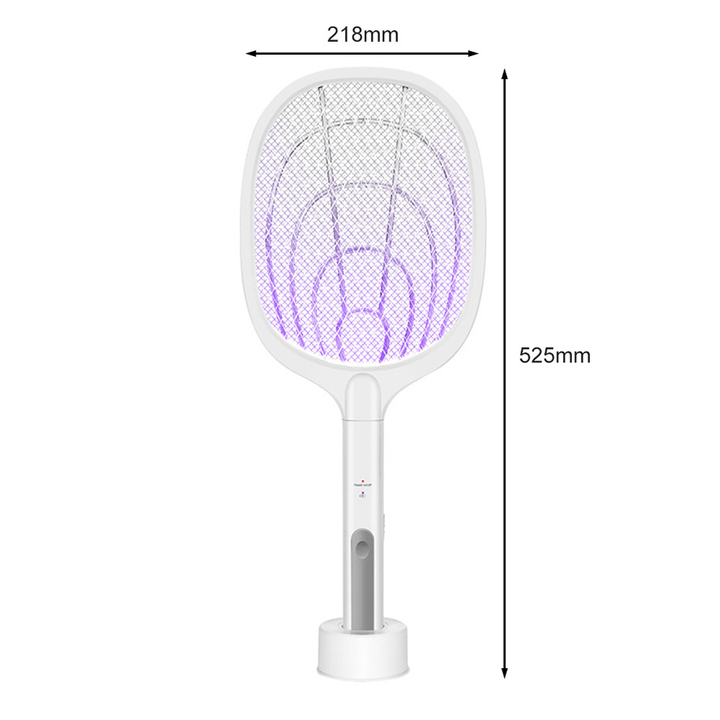 2 in 1 Portable Mosquitos Killer Pest Control 3000V Bug Racket Fly Swatter Safety Mosquito Killer Lamp for Indoor Outdoor - MRSLM