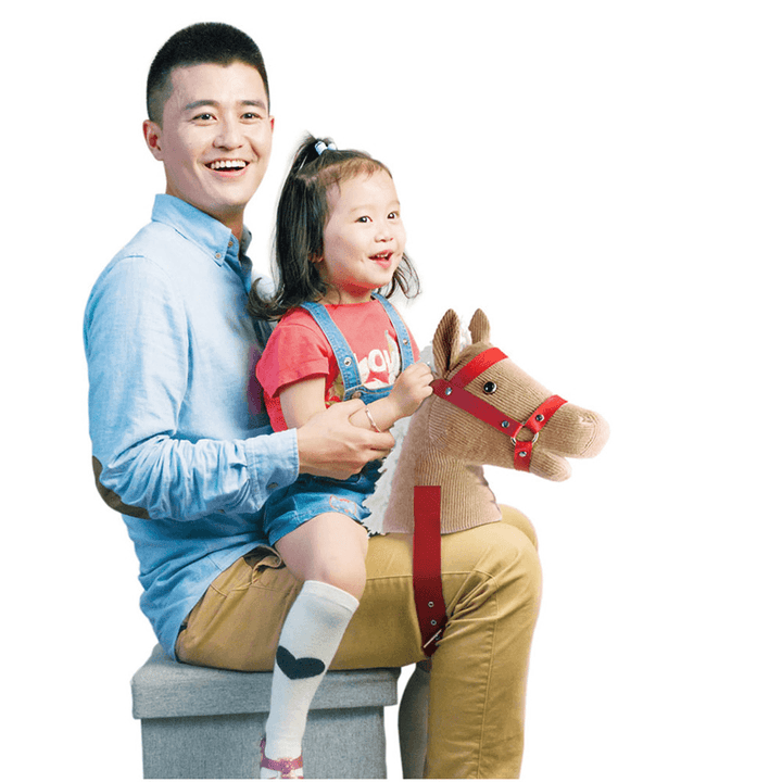 Mofun Happy Horse Parent-Child Interactive Riding Toys Emotional Companion Plush Toy for Children - MRSLM